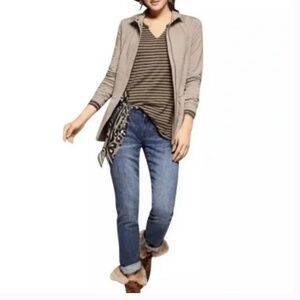 CAbi striped slant tunic tee size M #3629 // 2540